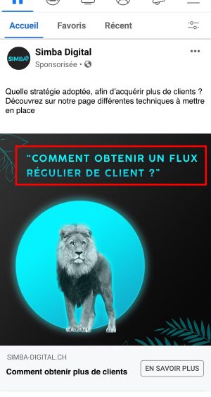 facebook proposition de valeur